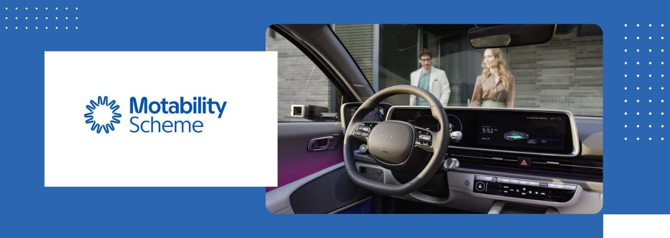 interior of an electric motability car