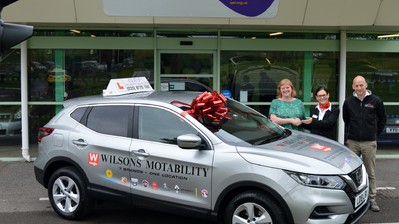  Wilsons Epsom donate car to Queen Elizabeth Foundation for disabled people (QEF) mobility centre.