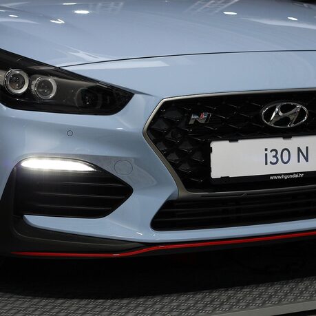 The front of a Hyundai i30N. Sell yours at Church's!