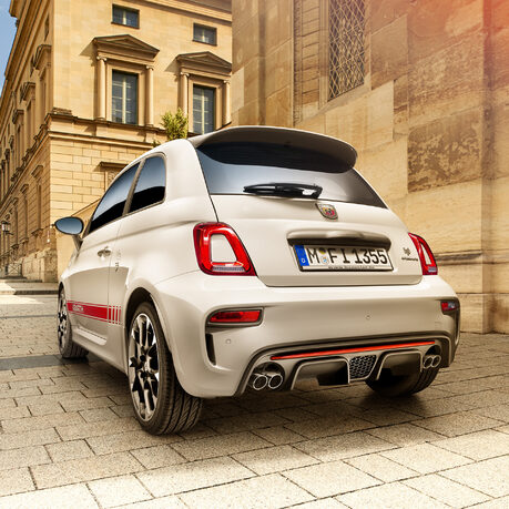 A German-registered Abarth 595 Competizione.