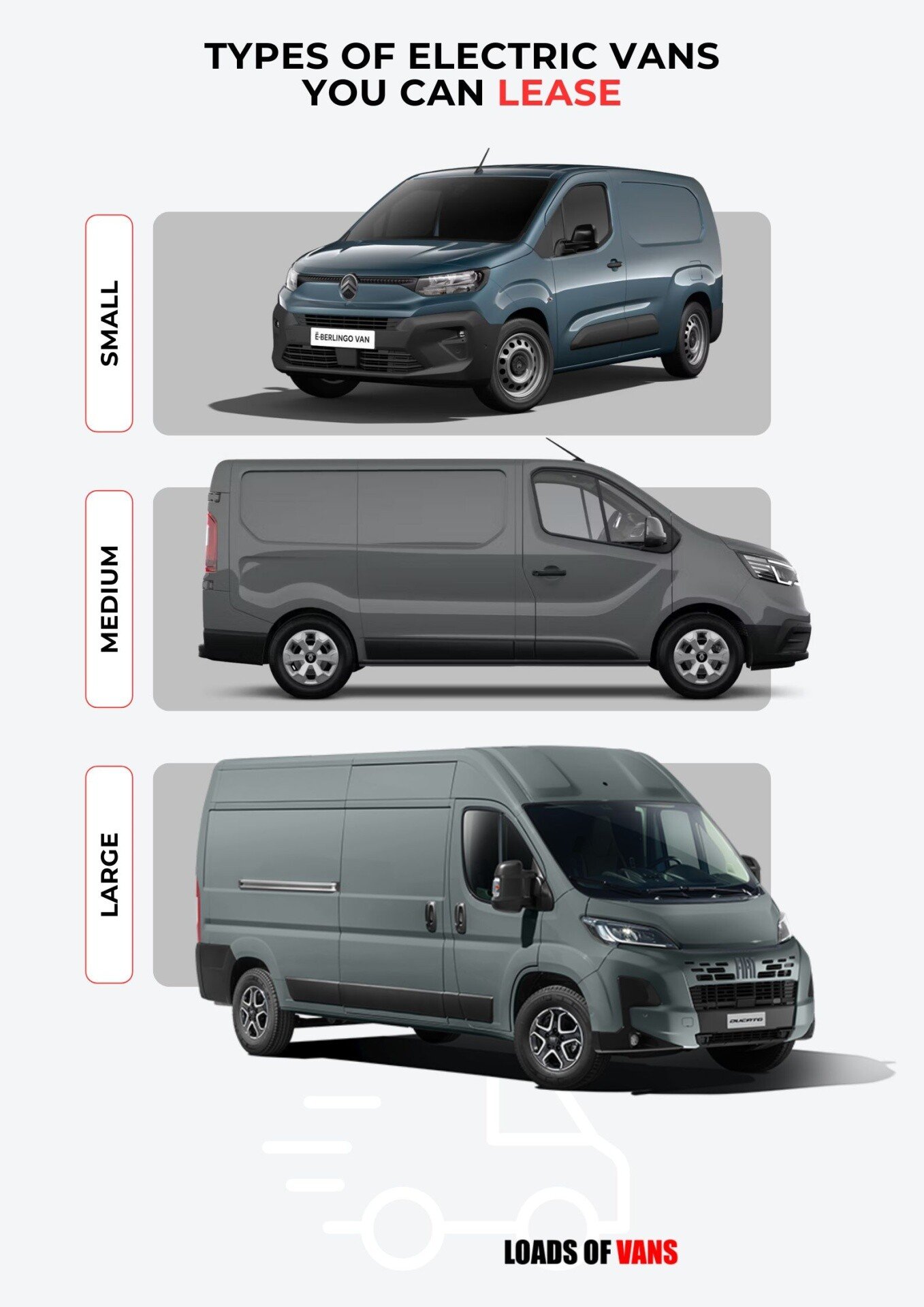 types of electric vans available to lease