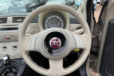 Fiat 500 LOUNGE AUTOMATIC. CONVERTIBLE.. 7 SERVICES..BLUE AND ME.£20 ROAD TAX 9