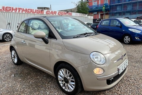 Fiat 500 LOUNGE AUTOMATIC. CONVERTIBLE.. 7 SERVICES..BLUE AND ME.£20 ROAD TAX 12