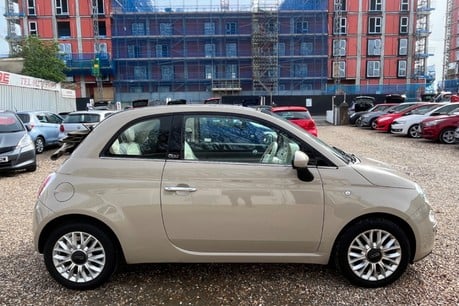 Fiat 500 LOUNGE AUTOMATIC. CONVERTIBLE.. 7 SERVICES..BLUE AND ME.£20 ROAD TAX