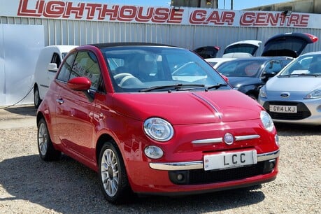 Fiat 500 1.2 LOUNGE CONVERTIBLE £35 ROAD TAX! 6 SERVICES!! LAST OWNER SINCE 2015