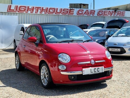 Fiat 500 1.2 LOUNGE CONVERTIBLE £35 ROAD TAX! 6 SERVICES!! LAST OWNER SINCE 2015