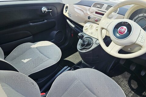 Fiat 500 1.2 LOUNGE.. 6 SERVICES.. LOOK JUST 42000 MILES..£35 TAX..AIR CON.. 6