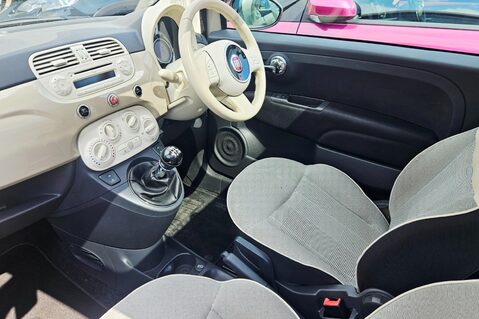 Fiat 500 1.2 LOUNGE.. 6 SERVICES.. LOOK JUST 42000 MILES..£35 TAX..AIR CON.. 17