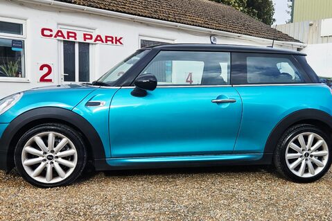 Mini Hatch COOPER 1.5 3 door LOOK! JUST 46000 MILES! SERVICE HISTORY! AQUA BLUE! 5
