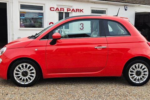 Fiat 500 1.2 LOUNGE LOOK! JUST 62000 MILES! 1 PREVIOUS KEEPER! GLASSROOF ,BLUETOOTH 6
