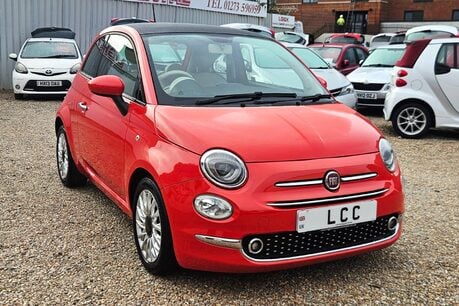 Fiat 500 1.2 LOUNGE LOOK! JUST 62000 MILES! 1 PREVIOUS KEEPER! GLASSROOF ,BLUETOOTH