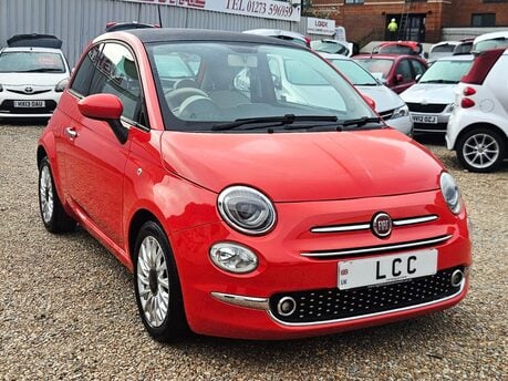 Fiat 500 1.2 LOUNGE LOOK! JUST 62000 MILES! 1 PREVIOUS KEEPER! GLASSROOF ,BLUETOOTH