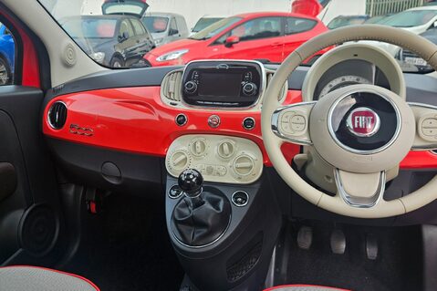 Fiat 500 1.2 LOUNGE LOOK! JUST 62000 MILES! 1 PREVIOUS KEEPER! GLASSROOF ,BLUETOOTH 14