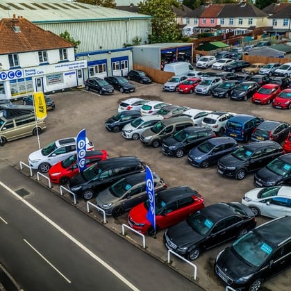 Aerial View of our used car showroom