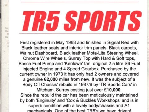 Triumph TR5 Pi Sports 18