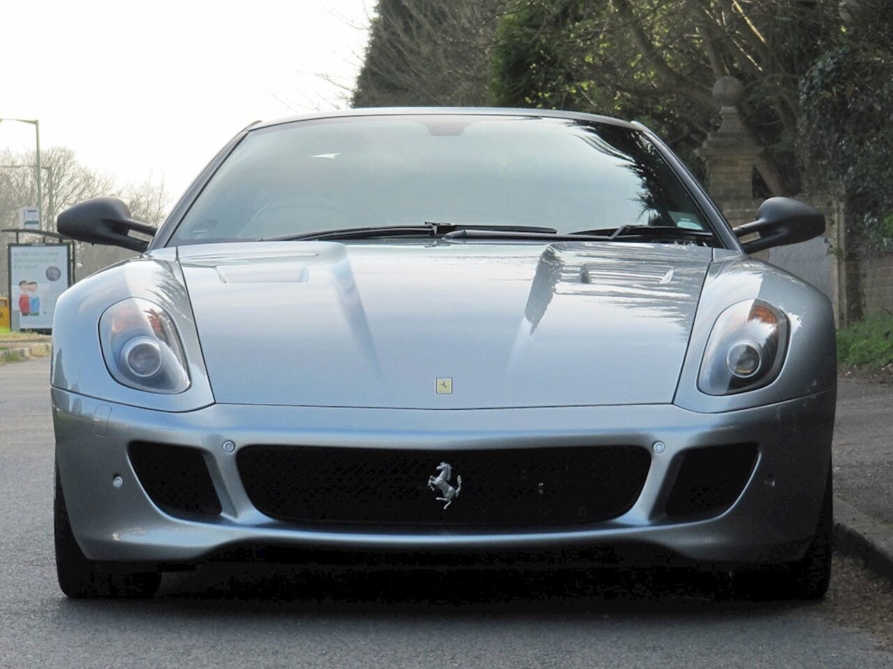 Modèle Réduit Ferrari 599 Gtb Fiorano 2006 Cambio Automatico - Made In Italy Grigio Titanio Interni Bordeaux