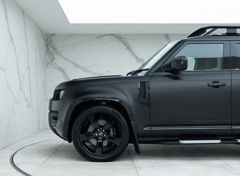 Land Rover Defender Murdered Out With Matte Black Wrap, New Wheels