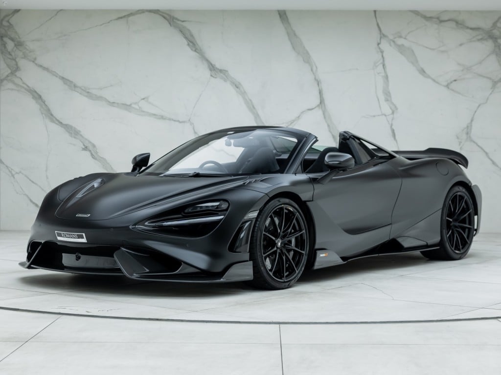 Used McLaren 765LT Spider for sale | Onyx Black Metallic (Satin PPF)