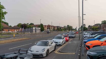 Romans International Convoy to Goodwood Breakfast Club Supercar Sunday 2