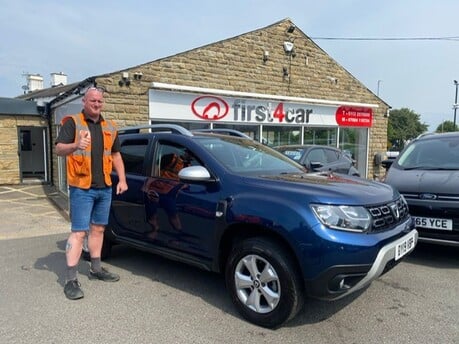 Paul collecting his new car