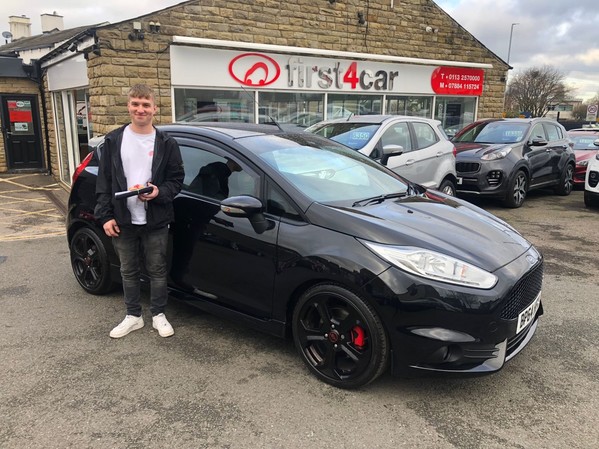 Ashley from Lincoln collecting his new ST