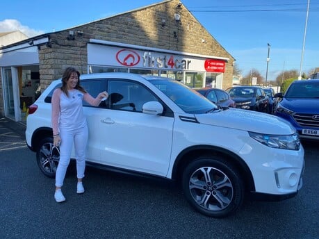 Lorna loving her new Suzuki