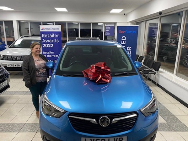 Helen picking up her new car!