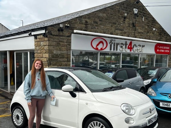 Morgan collecting her 1st car