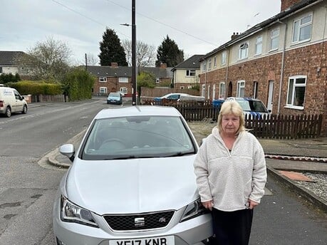 Colleen and her new Seat in Hull