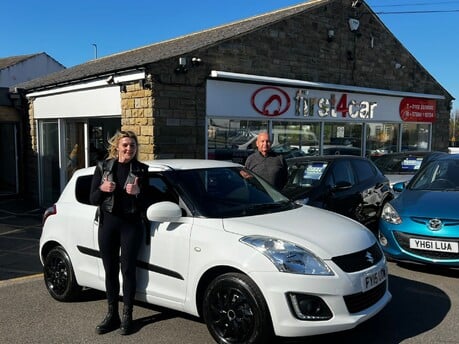 Paris collecting her new car