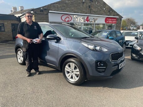 Mark collecting his new Sportage