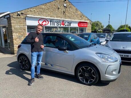 Craig from Cambridge collecting his new car 