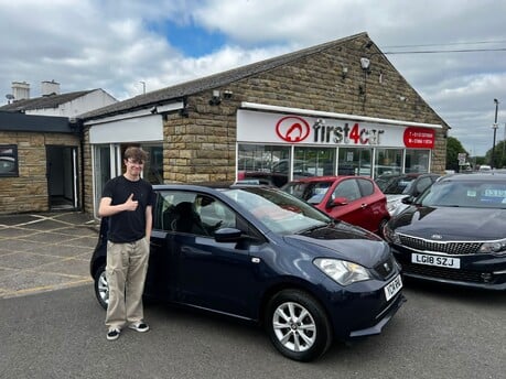 Jonathan picking up his new car