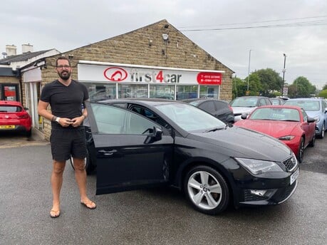 Ben from Stockton on Tees collecting his new car 