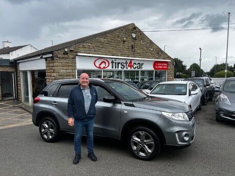 Kevin from Shipley picking up his new car