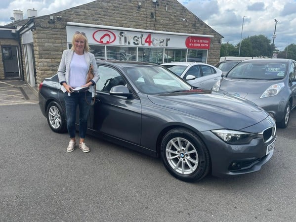 Clare from Beverley collecting her lovely BMW