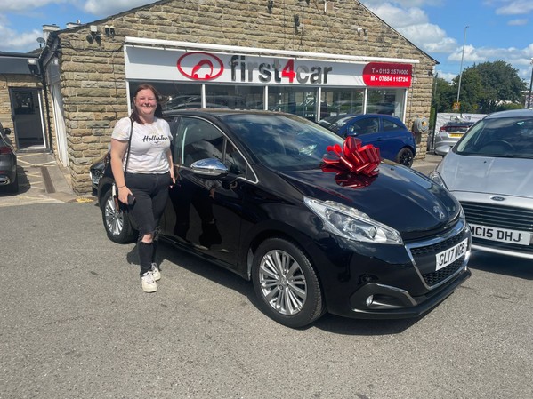 Claudia from Wakefield collecting her new car