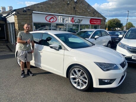 Brandon from Bradford collecting his new Leon