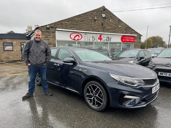Chris from Wakefield collecting his new Kia