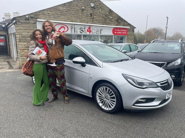 Vanessa and Max from Sheffield picking up their new Astra