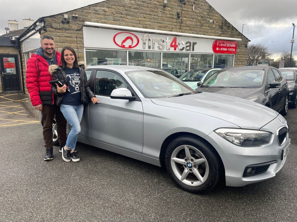 Olga and Sev used the click and collect process and travelled 4 hours to collect their new BMW