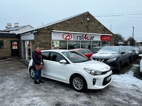 8am handover for Sharon from Pudsey, collecting her new car before she goes to work