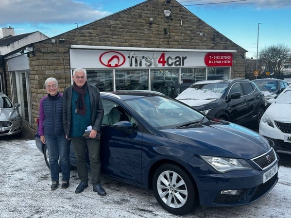 Martin and his wife from Sheffield collecting their new SEAT