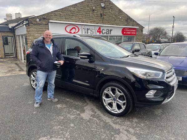 Gary from Leeds collecting his new Kuga
