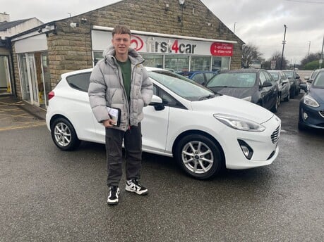 Luke from Bradford collecting his new Fiesta