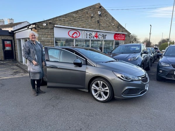 Annemarie from Huddersfield collecting her new Astra