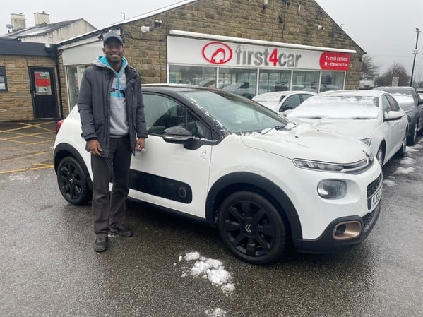 Jaddai from Manchester collecting his new Citroen C3