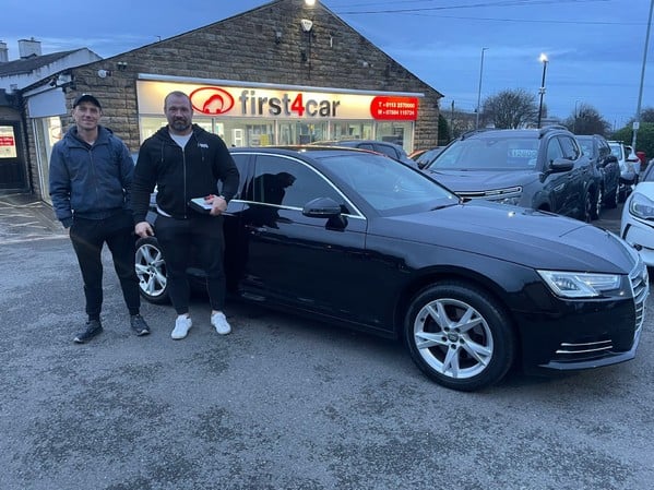 Moro from Wakefield collecting his new Audi A4