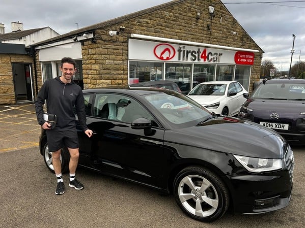 Ben from Pudsey collecting his new A1