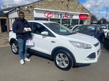 Abi from Bradford picking up his new Kuga